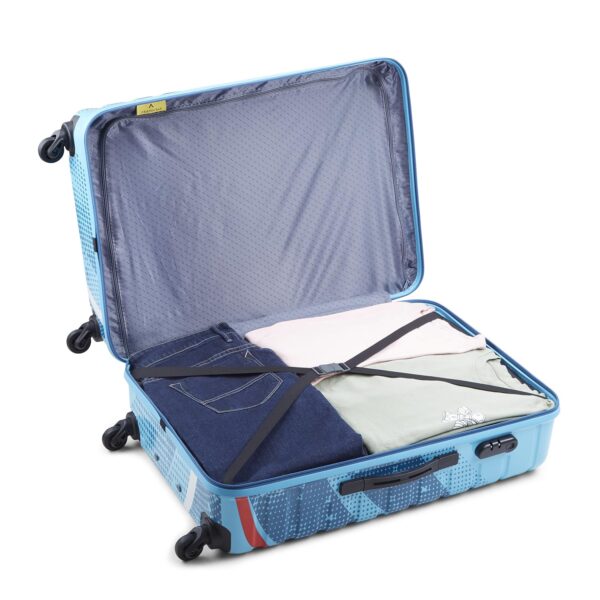 Aristocrat Radiance Trolley Bag, Medium-65cm | Hard-Sided Luggage for Travel (Blue) - Image 5