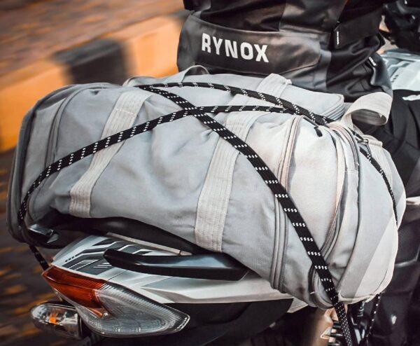 Rynox® Gripper Reflective Motorcycle Luggage Bungee Strap/Cord (Black) - Image 7