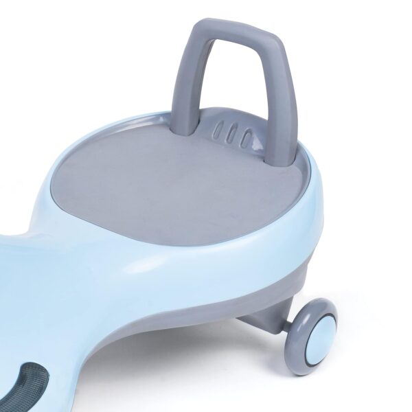 Twister Magical Swing Car for Baby | Led Lights and Musical Rhymes | Kids | 50 kg Upto Kgs Weight Capacity | 12+ Months with Scratch Free Wheels (Baby Blue) - Image 5