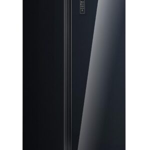 Midea 661 L Side By Side Refrigerator With Inverter (Mdrs853Fgg22Ind, Black, Glass Finish) – 1 Star, Frost Free