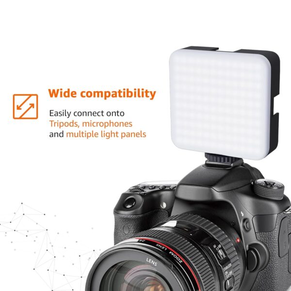 Amazon Basics Video Light with 100 LED Beads |Laptop & Makeup Light| Use with Cameras, Computers and Selfie Sticks - Image 3