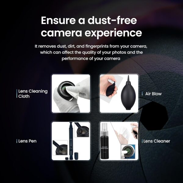 Digitek (DCK-003) Professional 7-in-1 Camera Cleaning Travel Kit, Ideal for Cleaning Lenses, Cameras, Filters, Displays - Image 6
