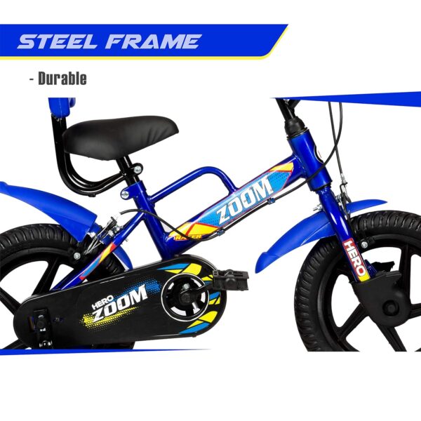 Hero Zoom 14T Single Speed Unisex Kids Cycles (Color: Blue), wheel size: 14 inch, frame size: 9 inch - Image 3