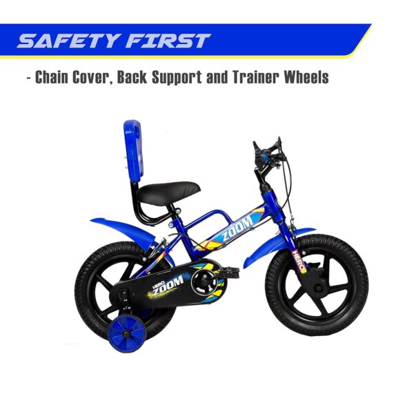 Hero Zoom 14T Single Speed Unisex Kids Cycles (Color: Blue), wheel size: 14 inch, frame size: 9 inch - Image 4