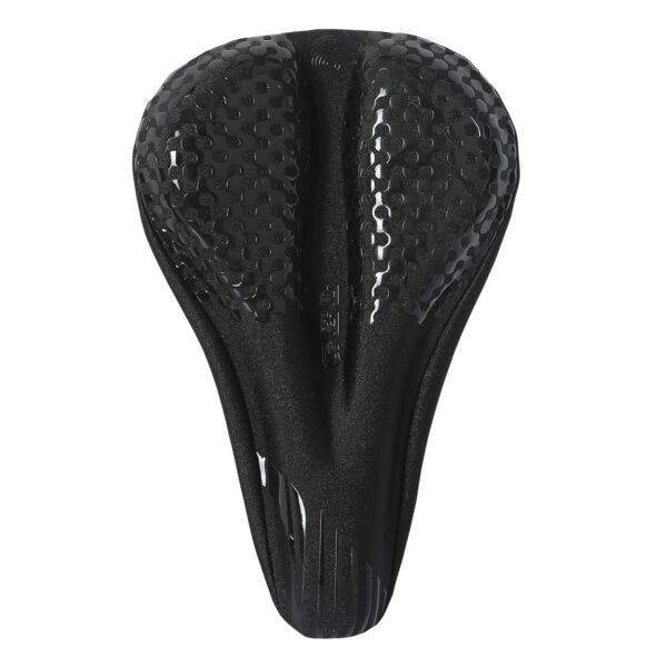FABSPORTS Bike/Bicycle Seat Cover with Thick Soft Padded Gel & Memory Foam for Endurance and Long Rides for Cycling, Spinning Class, Exercise Bike etc | Cameo Black & Red - Image 3