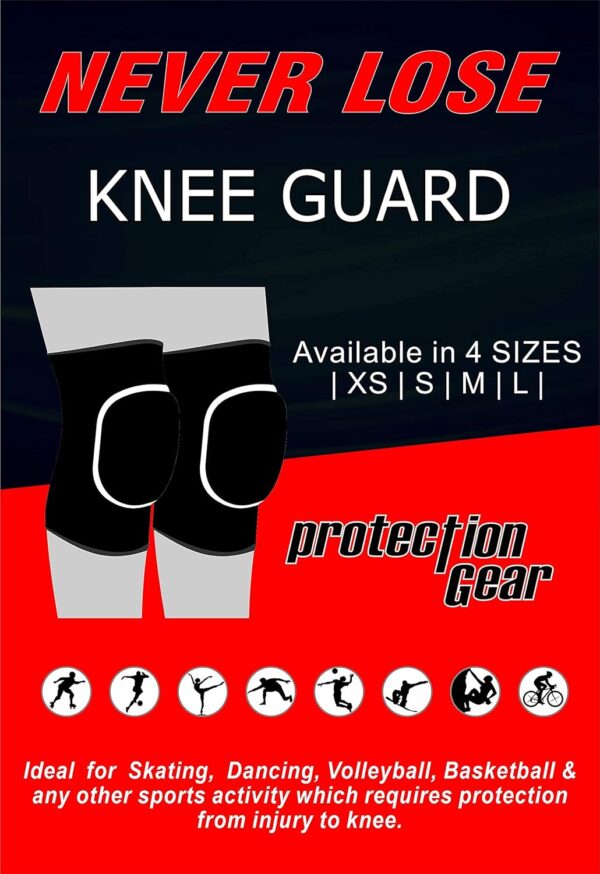 NEVER LOSE Dancing/Skating/Cycling/Guard Protector Knee Pads Red-Kids - Image 4