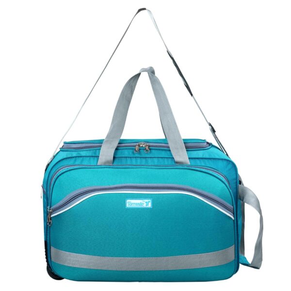 TORRENTO Polyester 55 L Travel Duffel Bags With Wheels Travelling Luggage Duffle Bag Men Women Cabin Size Waterproof, Green - Image 7