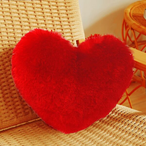 ascension Heart Shape Cushion Pillow Valentine Gift for Girlfriend Boyfriend Couples Husband and Wife Valentine's Day Love Pillow Valentine Week Gift Item (12"X12") - Image 5