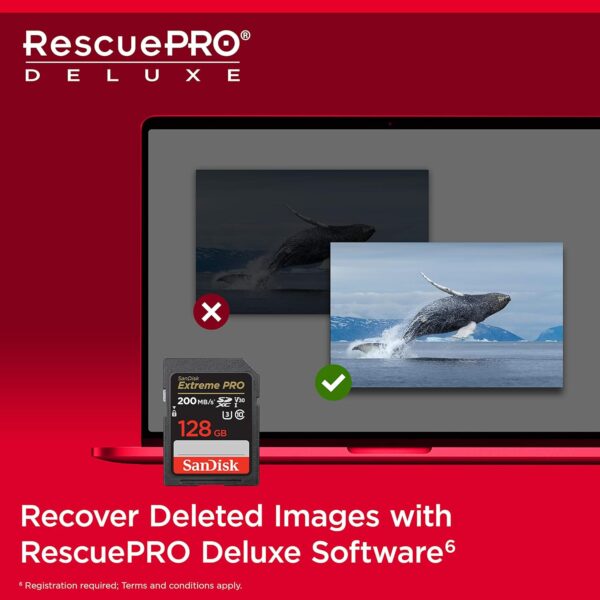 SanDisk Extreme Pro SD UHS I 128GB Card for 4K Video for DSLR and Mirrorless Cameras 200MB/s Read & 90MB/s Write - Image 7