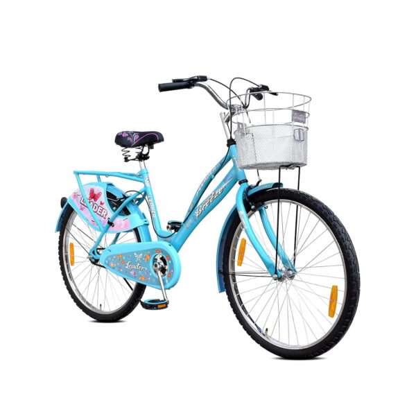 Leader Lady Star Breeze 26T Bicycle for Girls/Women with Front Basket and Integrated Carrier | Ideal for 12 + Years (Frame: 18 Inches) (26, Aqua Blue) - Image 2