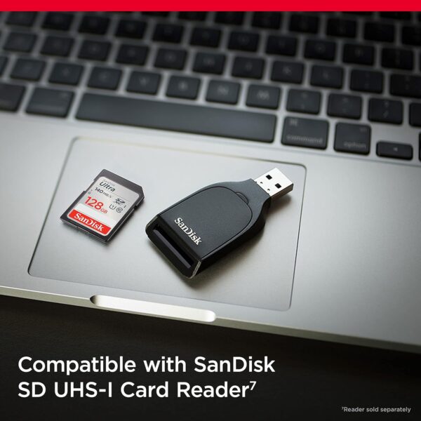 SanDisk Ultra UHS I 128GB SD Card 140MB/s for DSLR and Mirrorless Cameras, 10Y Warranty - Image 3