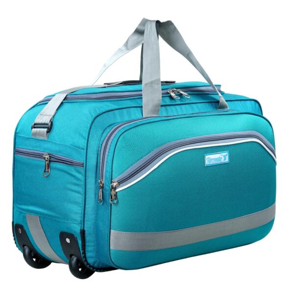 TORRENTO Polyester 55 L Travel Duffel Bags With Wheels Travelling Luggage Duffle Bag Men Women Cabin Size Waterproof, Green - Image 2