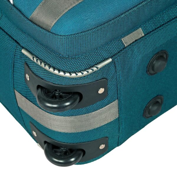TORRENTO Polyester 55 L Travel Duffel Bags With Wheels Travelling Luggage Duffle Bag Men Women Cabin Size Waterproof, Green - Image 3