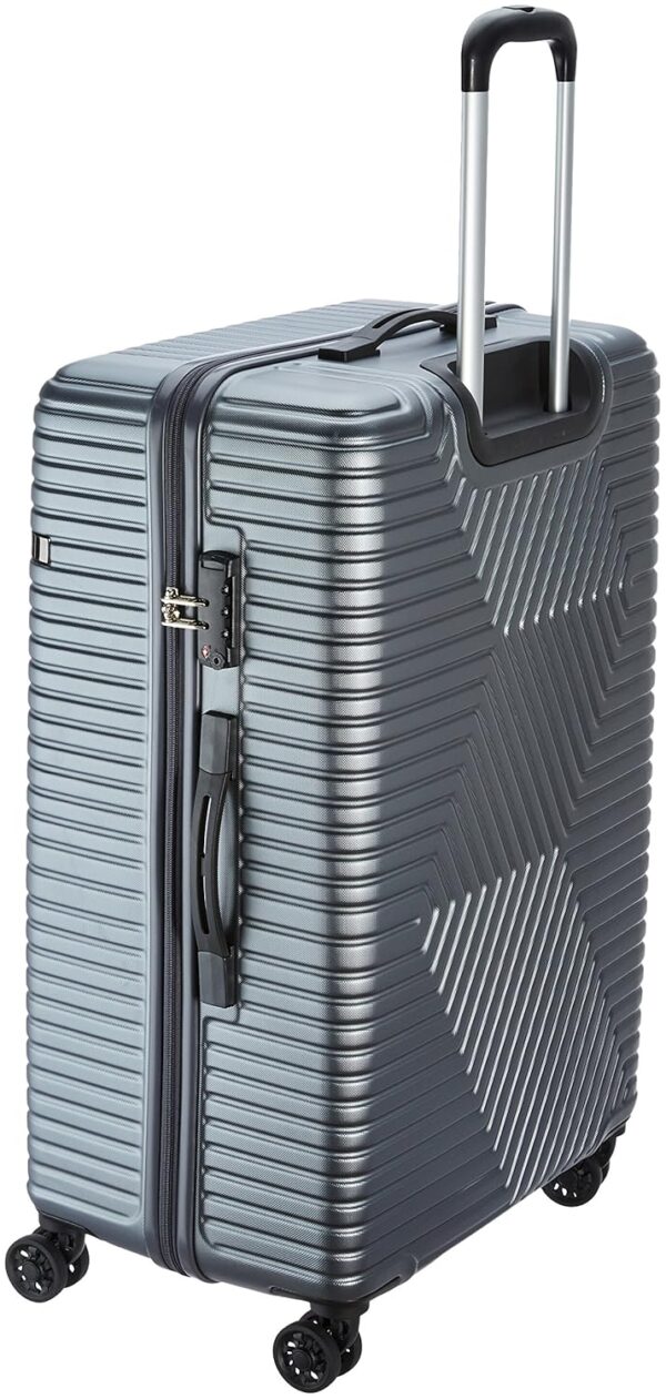 American Tourister Trolley Bag for Travel | Ellen 79 Cms ABS Hardsided Large Check-in Luggage Bag | Suitcase for Travel | Trolley Bag for Travelling, Grey - Image 3