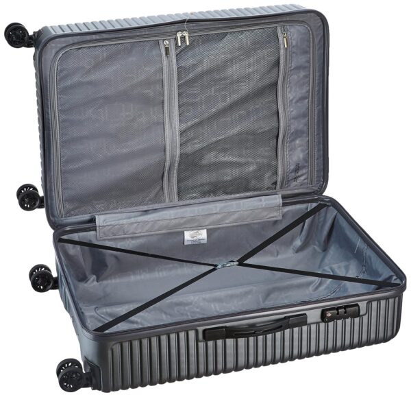 American Tourister Trolley Bag for Travel | Ellen 79 Cms ABS Hardsided Large Check-in Luggage Bag | Suitcase for Travel | Trolley Bag for Travelling, Grey - Image 6