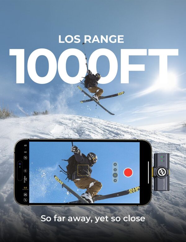 HollyView Hollyland Lark M2 Wireless Lavalier Microphone For iPhone 14/13/12,Mini Lapel Microphone Wireless,Hi-Fi Audio,1000Ft Range,Noise Cancellation,30H Battery For Video Recording,Streaming - Image 9