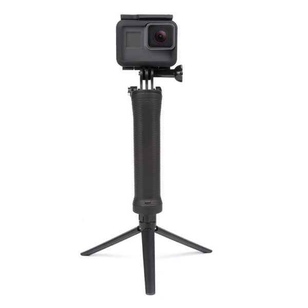 Sounce 3-Way Monopod Grip Tripod Foldable Selfie Stick, Stabilizer Mount Holder for GoPro Hero 7/6/5, SJCAM SJ6, SJ7, SJ5000, Yi and All Action Cameras - Image 3