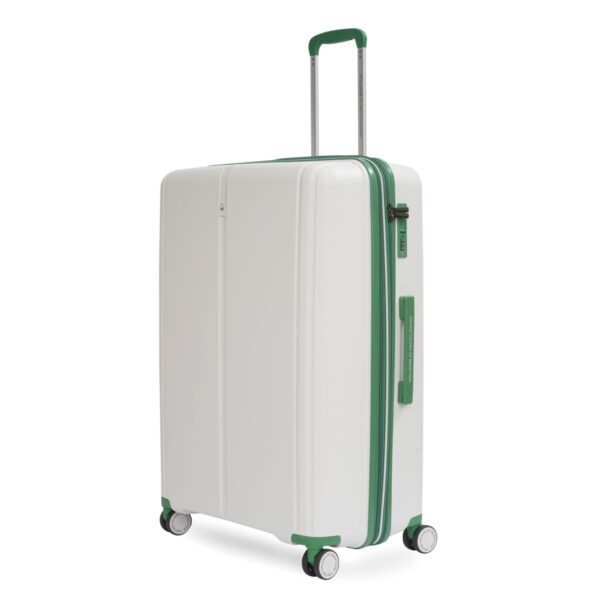UNITED COLORS OF BENETTON Emerald Unisex Hard Luggage - White, TSA Lock 65.5 CM Medium Trolley Bag - Image 3