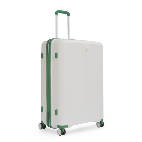 UNITED COLORS OF BENETTON Emerald Unisex Hard Luggage - White, TSA Lock 65.5 CM Medium Trolley Bag - Image 4