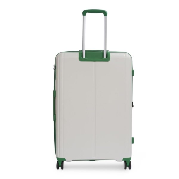 UNITED COLORS OF BENETTON Emerald Unisex Hard Luggage - White, TSA Lock 65.5 CM Medium Trolley Bag - Image 5