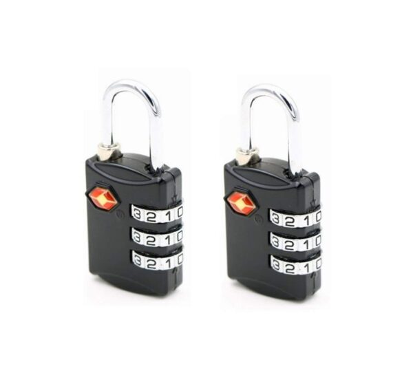 Ezlife Ez Life Metal Luggage Lock (Set Of 2) (Multicolored_Ez-Tra-1295Tsa) - Combination Lock - Image 3