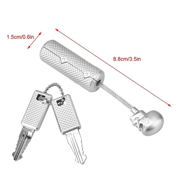 Fambal TSA Approved Travel Luggage Locks with Skull Style -Steel Padlocks with 2 Keys for Baggage, Suitcases & Backpacks (Pack of 1) - Image 4