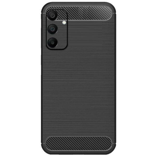 Amazon Brand Solimo Samsung Galaxy A15 5G Back Cover | Back Case for Samsung Galaxy A15 5G | Carbon Fibre Rugged Armour (Black) - Image 2