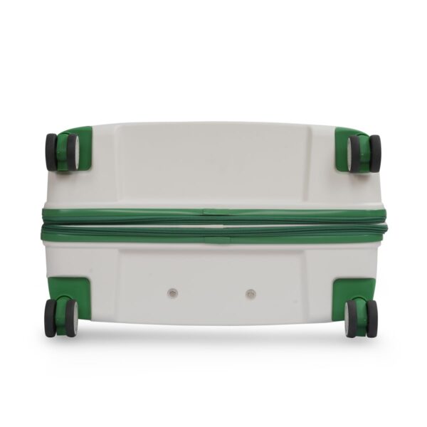UNITED COLORS OF BENETTON Emerald Unisex Hard Luggage - White, TSA Lock 65.5 CM Medium Trolley Bag - Image 7