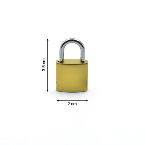 Suzec Premium 20 Mm Copper Key Lock With 2 Additional Keys | Ideal For Suitcase, Small Bag, Home Shutters Cabinet - Image 4