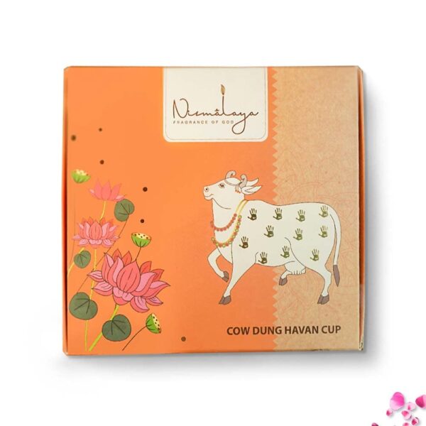 Nirmalaya Organic Cow Dung Havan Cups/Sambrani Cups (15 pcs) | Desi Cow Dung Dhoop Cups for Pooja- Jatamassi, Loban, Guggal (Cow Dung Havan Cup) - Image 2