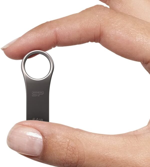 SP Silicon Power 128Gb USB 3.0 Flash Drive with Keychain Hole Key Ring Design, Waterproof Dustproof Metal Casing Thumb Drive Pen Drive Memory Stick - Jewel J80 Series - Image 3