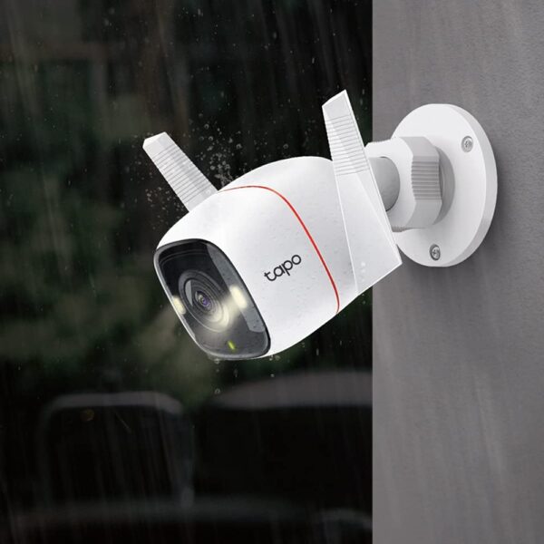 TP-LINK Tapo 4Mp 2K Qhd(2560X1440) Outdoor CCTV Security Wi-Fi Smart Camera -Alexa Enabled -Weatherproof -Full Color Starlight Night Vision -2-Way Audio -Up to 512Gb Sd Storage -C320Ws- White - Image 4