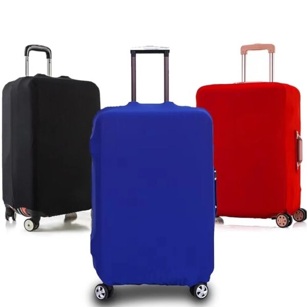 Foldable Elastic Dustproof Luggage Cover for Travelling Suitcase Trolley Protective Essential Accessories (Medium Size: 55.8 x 63.5 Cm), Multicolour 1 Pcs - Image 2