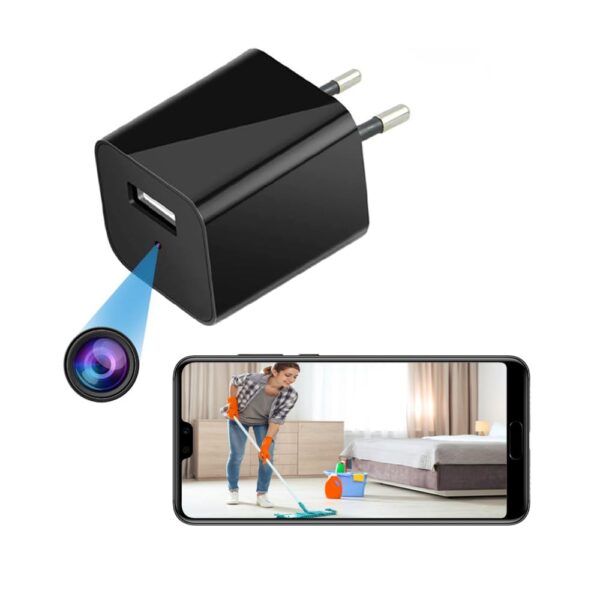 IFITech Wireless Spy Camera, Hidden WiFi Camera with Live View - Video Audio Recording - HD 1080P Spy Camera Charger - Home/Office Security Camera - App Control (Android & iOS)【2024 Upgraded Version】 - Image 2