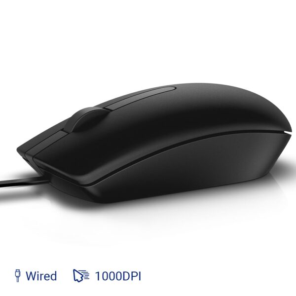 Dell MS116 Wired Optical Mouse, 1000DPI, LED Tracking, Scrolling Wheel, Plug and Play - Image 5