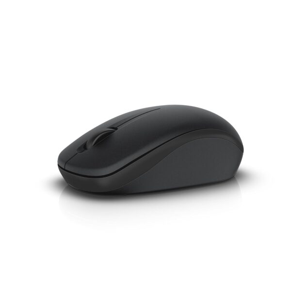 Dell WM126 Wireless Mouse, 1000DPI, 2.4 Ghz with USB Nano Receiver, Optical Tracking, 12-Months Battery Life, Plug and Play, Ambidextrous, Connect Up To 6 Compatible Devices With One Receiver - Black - Image 3