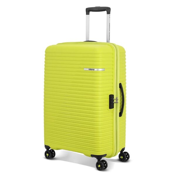 American Tourister Liftoff 79 CM Large Check-in Polypropylene (PP) Hard 8 Wheels Spinner Luggage/Suitcase/Trolley Bag for Travel (Apple Green) - Image 2