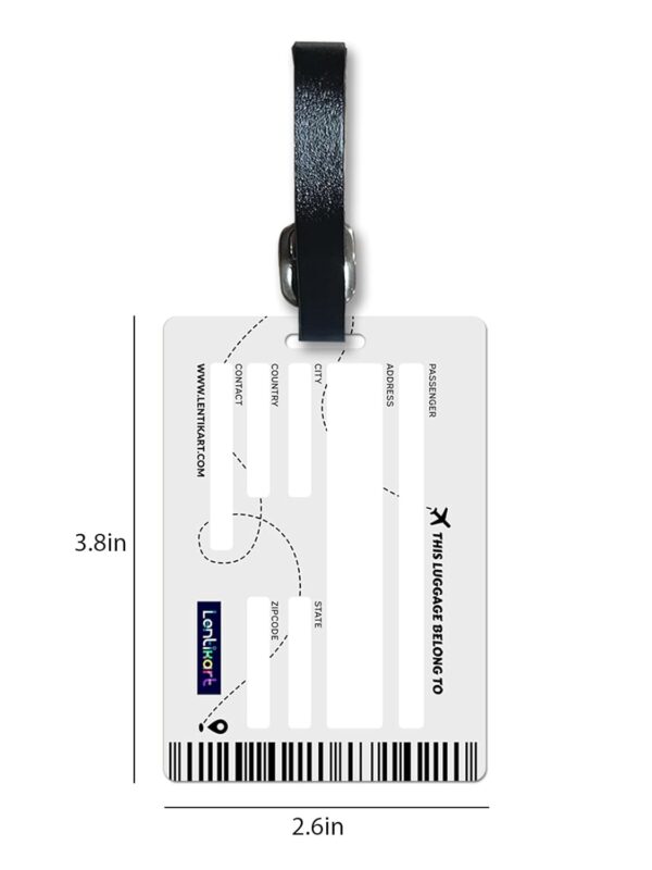 Lentikart 3D Lenticular Luggage Tag Set of 2 | Adventure Egypt Mummy Travel + Artistic Pink Flamingo | Luggage/Bag/Travel ID Label Tags for Suitcase & School Bags - Image 7