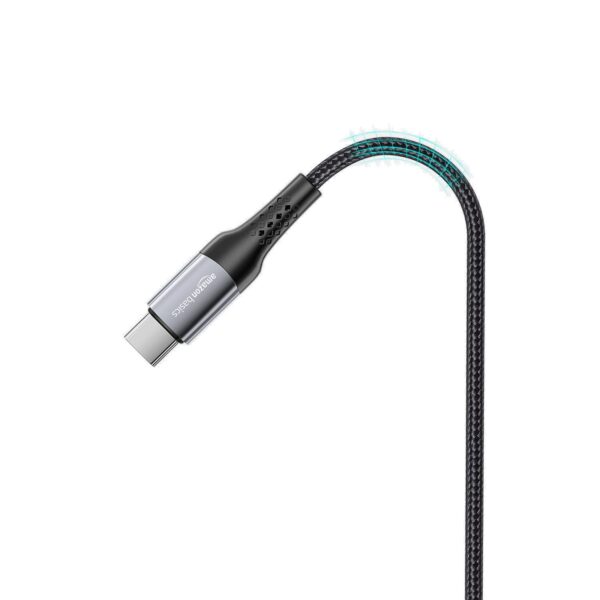 amazon basics Braided 3A Usb A To Usb Type C Fast Charging Data Cable For Smartphone (Black/White 1.2 Meter) - Image 7