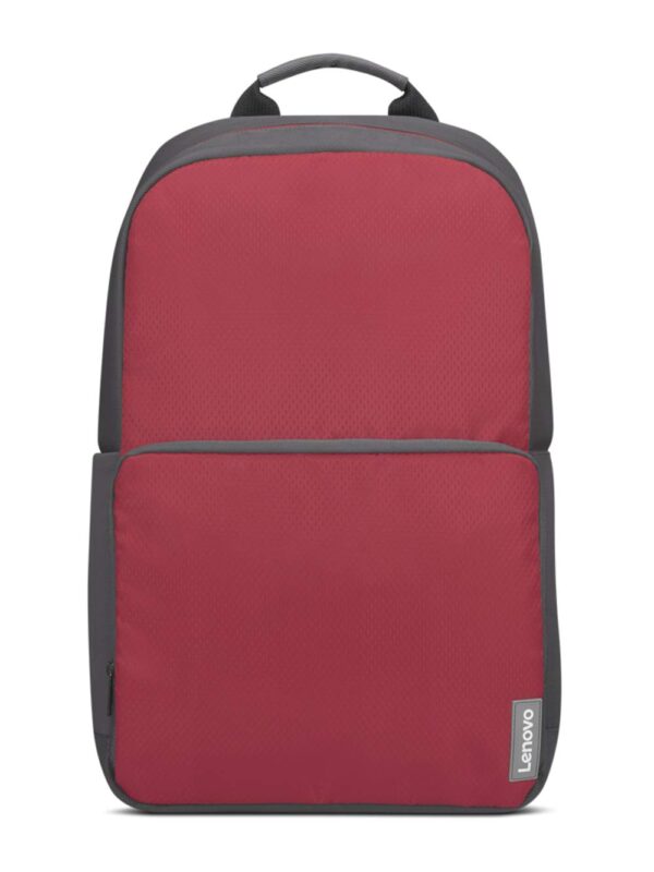 Lenovo 39.63cm (15.6") Executive Red Backpack; Made in India, Water-resistant; Travel, School, Office friendly; Vented & well-padded back panel with luggage strap; Padded adjustable shoulder straps - Image 2