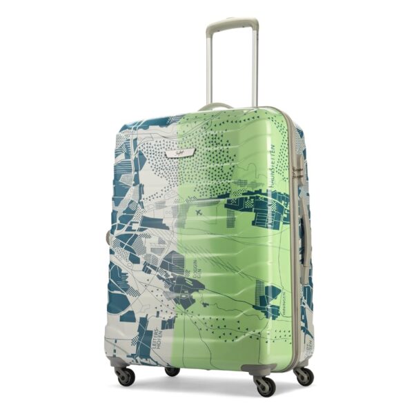 Skybags Trooper Large Size Abs Hardshell Luggage (75 Cm) | Printed Luggage Inline Trolley Bag with 4 Wheels and Resetable Combination Lock | Unisex, Green, Medium - Image 2
