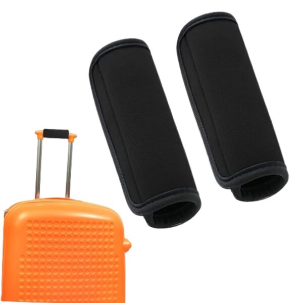 NIHSPRUHAY 2Pc Soft Comfortable Neoprene Luggage Handle Wrap Grip Identifier Stroller Grip Protective Cover Travel Bag Luggage Suitcase - Image 2