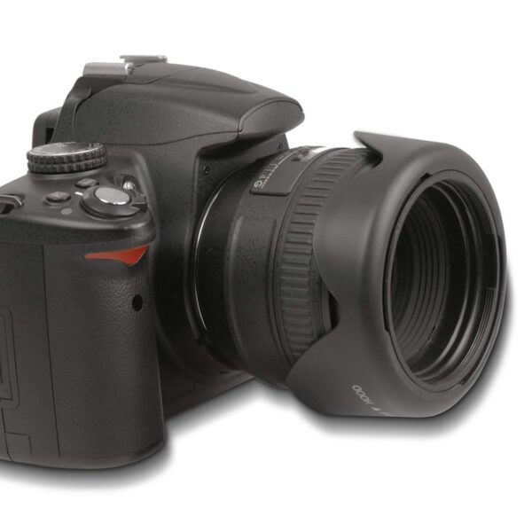 Hanumex® 58MM Reversible Flower Lens Hood for Canon EOS 700D 650D 600D 550D 500D 450D 400D 350D 300D 1100D 100D 60D 1150D 1200D 1300D 18-55MM Lens 55-250MM Lens Lens Hood 58 mm Black - Image 7