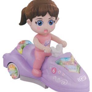 SHINETOY Swing CAR for Kids, Girl Riding Swing Toys for Kids Toddlers Baby Boys Girls Adults Children Model Toys Swing and Inertia Function Wheel Pull Back Cycle Car