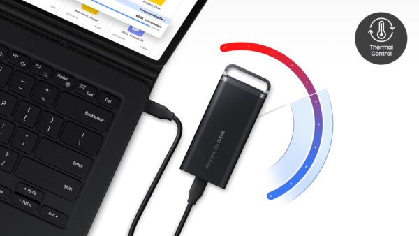 SAMSUNG T5 EVO Portable SSD 2TB, USB 3.2 Gen 1 External Solid State Drive, Seq. Read Speeds Up to 460MB/s for Gaming and Content Creation, MU-PH2T0S/WW, Black - Image 4