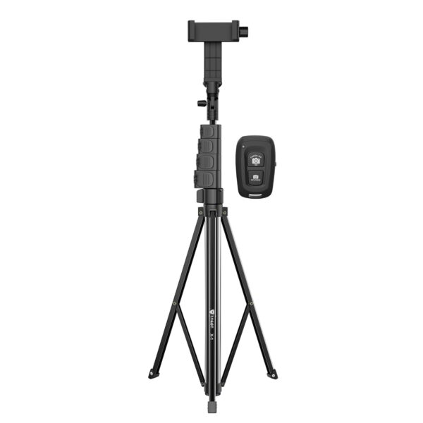 Tygot X-1 67 Inch (170cm) Aluminium Tripod with Bluetooth Remote, Mobile Holder, Phone Stand for Ring Light, GoPro & Camera, Light Stand for Video Recording, Shooting, Streaming, Reels, YouTube - Image 9