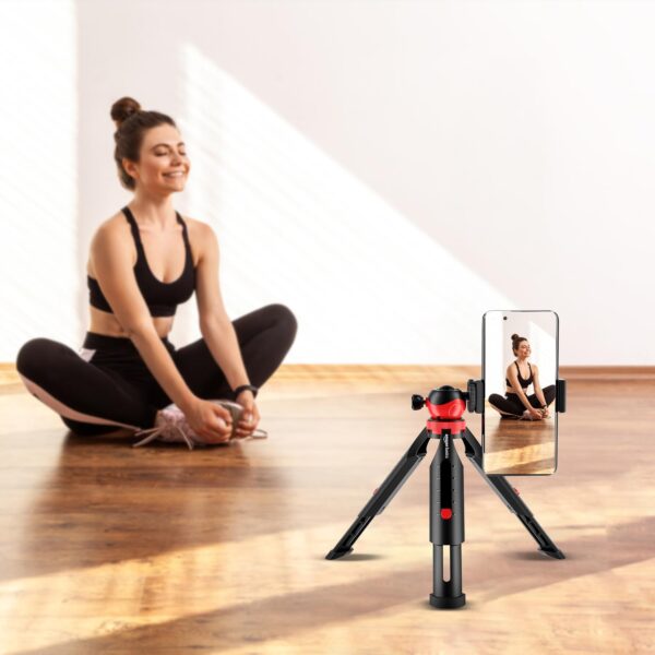 Amazon Basics Portable & Flexible Mini Tripod with Mobile Holder & 360 Degree Ball Head | for Smart Phones, Compact Cameras, GoPro - Image 8