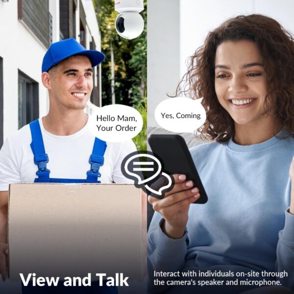 CP PLUS 4MP Wi-fi PT Home Security Smart Camera | 360˚ with Pan & Tilt | Two Way Talk | Cloud Monitoring | Motion Detect | Night Vision | Supports SD Card (Up to 128 GB) | Alexa & OK Google - CP-E41A - Image 11