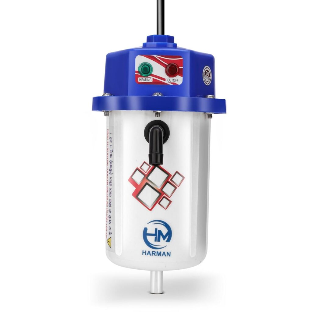 HARMAN INDUSTRIES Instant Portable Water Heater/Geyser for Kitchen, Home, Office, Restaurants, Labs, Clinics, Saloon with Free Installation Kit | (Pack of 1)
