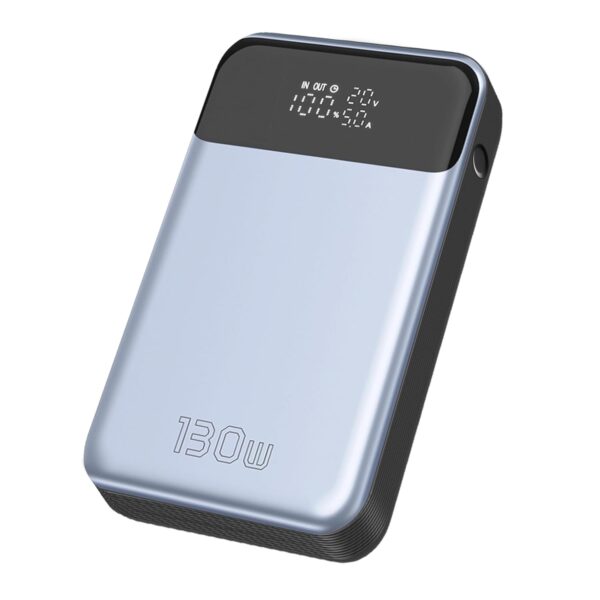 Amazon Basics Ultimate Power 20000mAh Power Bank for Laptop & Mobile Charging | Triple Output PD100W + 30W | USB Type C, USB Type A 22.5W Fast Charging | LED Display | in-Built Protection (Grey) - Image 2